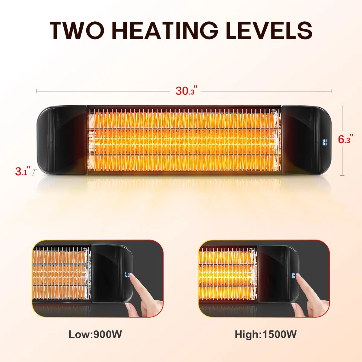 Electric Ceiling Mounted Patio Heater