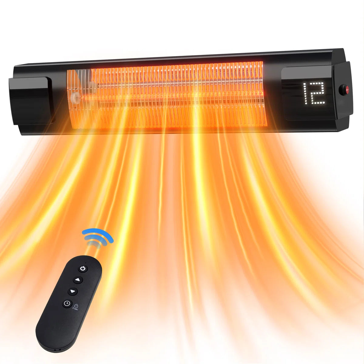 Electric Ceiling Mounted Patio Heater Max To 1500 Watt Heater