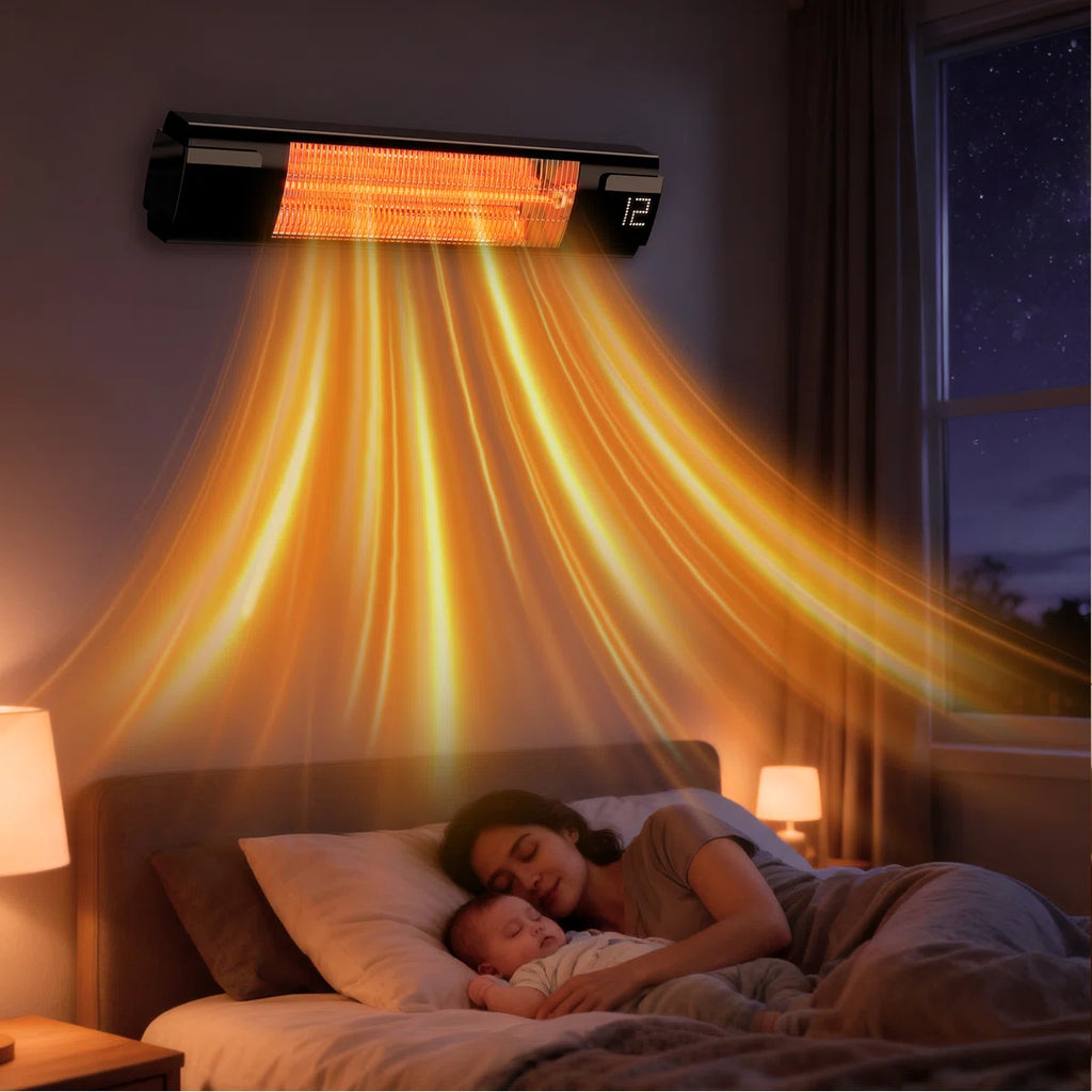 Electric Ceiling Mounted Patio Heater Max To 1500 Watt Heater