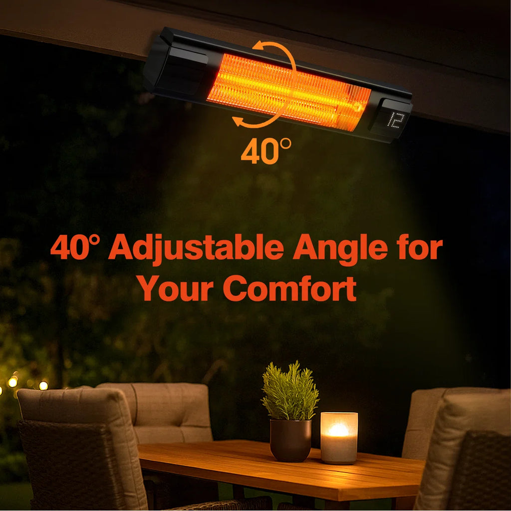 Electric Ceiling Mounted Patio Heater Max To 1500 Watt Heater