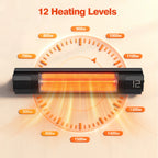 Electric Ceiling Mounted Patio Heater Max To 1500 Watt Heater