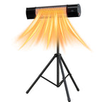 Electric Infrared Patio Heater 1500w Wall Mounted Freestanding Heater Outdoor