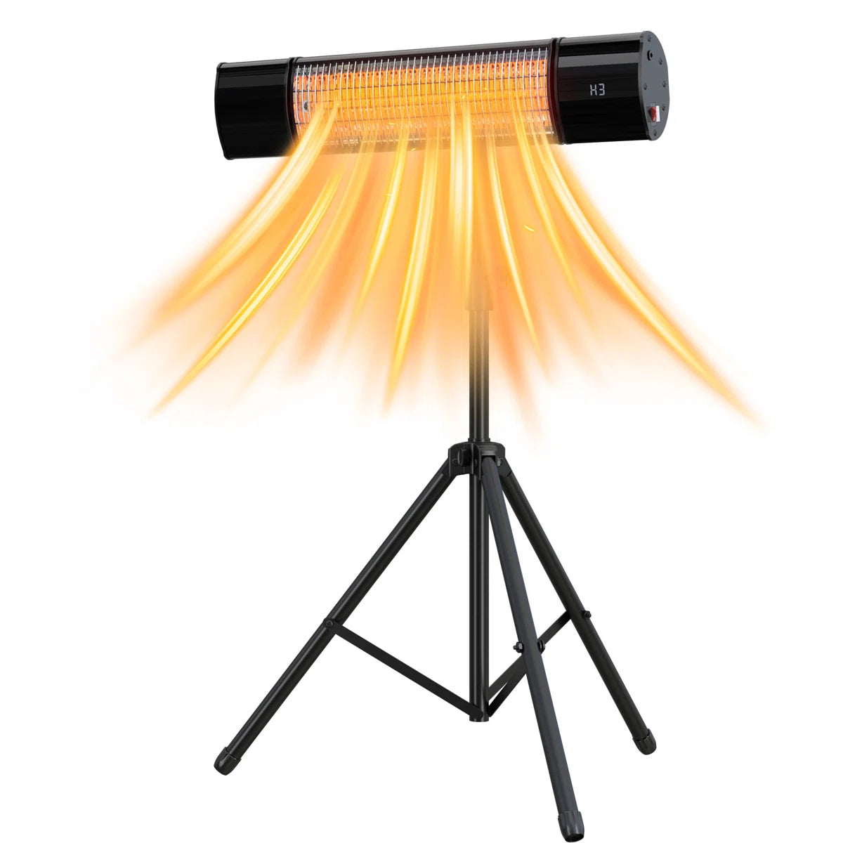 Electric Infrared Patio Heater 1500w Wall Mounted Freestanding Heater Outdoor