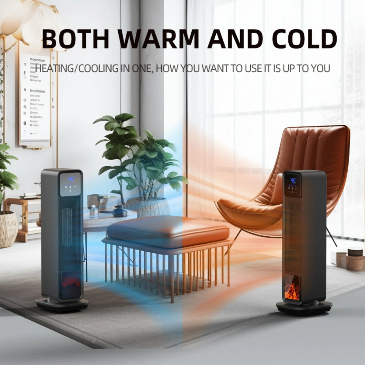 Electric Safe Ceramic Heater For Quick Heating With Remote Control