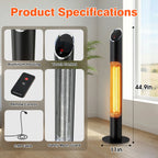 Freestanding Patio Heater Electric Infrared Outdoor Indoor Heater