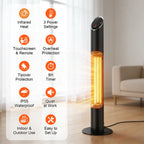 Freestanding Patio Heater Electric Infrared Outdoor Indoor Heater