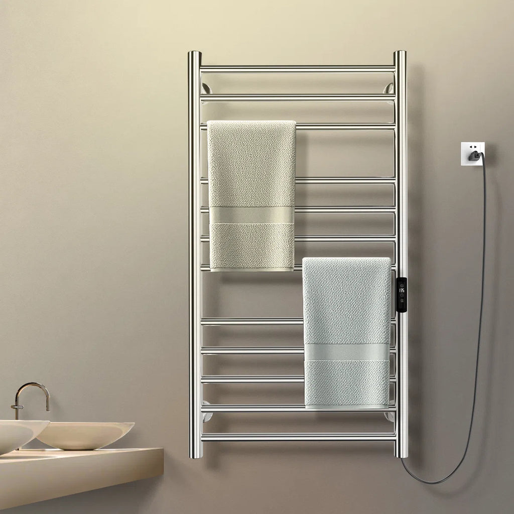 Wall Mount Heated Towel Electric Towel Warmer 12 Bars AH704-S