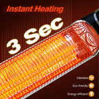 Wall Mounted Patio Heater Electric Infrared Outdoor Heater