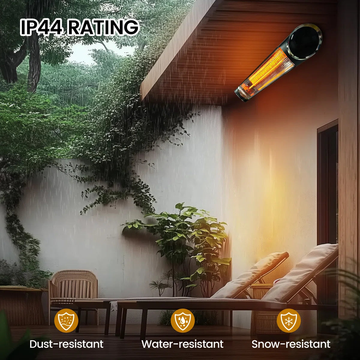 Wall Mounted Patio Heater Electric Infrared Outdoor Heater