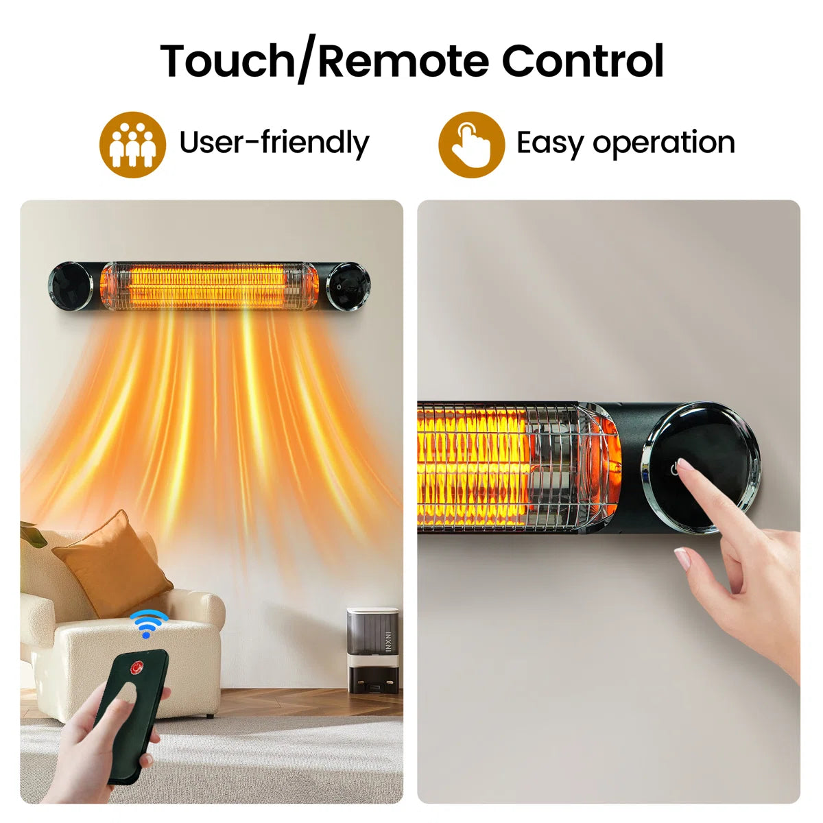 Wall Mounted Patio Heater Electric Infrared Outdoor Heater